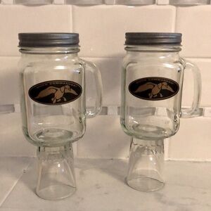 Duck commander beer / shot glasses. 2!  EUC!